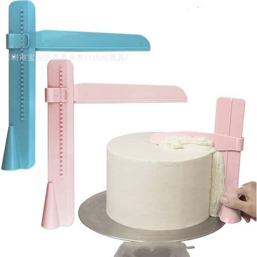 Cake Scraper Smoother Adjustable Fondant Spatulas Baking Tools for Cakes Pastry Cutter Baking Accessories Decorating Cake Tool