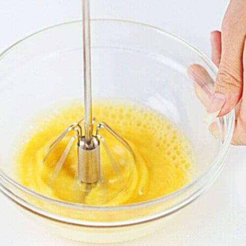 High-Quality Metal-Colored Hand-Pressed Rotary Milker Semi-Automatic Eggbeater Mixer Kitchen Supplies