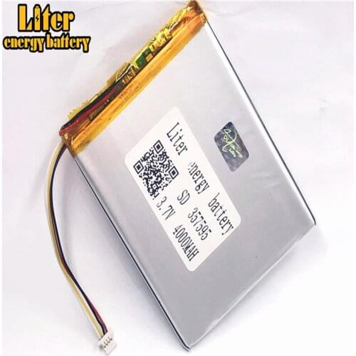 1.0MM 4pin connector 357595 4000mah 3.7V polymer rechargeable battery lithium polymer battery for Tablet PC Battery