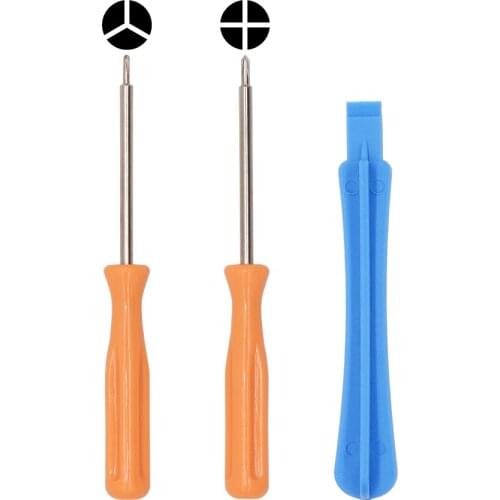 3 in 1 Screw Driver Orange Phillips Triwing Y Screwdriver Set for 3D Joystick NS Joy Con Nintend Switch JOY-CON Repair 100set
