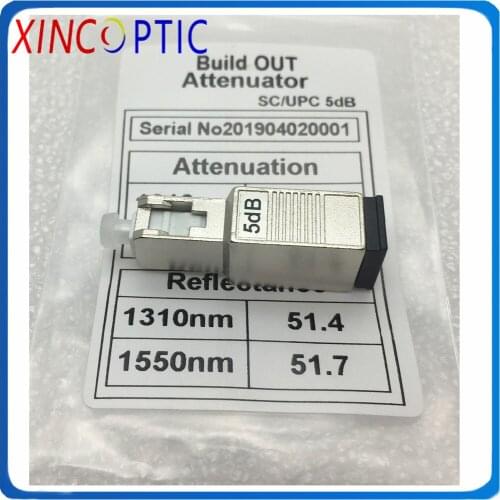 6Pcs/Lot,SC-SC Fiber Optic Attenuator SC/UPC 1-20dB Fixed Optical Attenuator,SCUPC Plug-in Fixed Fiber Optic Attenuator
