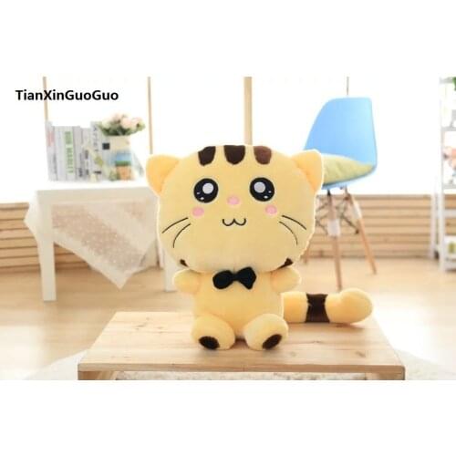 Cartoon cat large 45cm yellow cat plush toy soft toy throw pillow birthday gift h0785