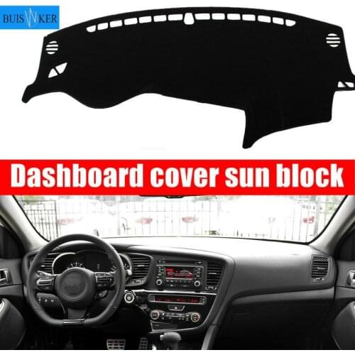 Dashboard Cover Sun Shade Non-slip Dash Mat Pad Carpet Car Stickers Accessories For KIA Optima TF 2010 2011 2012 2013- 2015 K5
