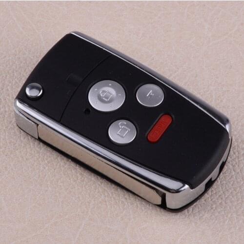 CITALL Car 4 Button Uncut Folding Flip 3+1 Key Shell Remote Case Fob Fit for Honda Accord Civic CRV Pilot Accessories