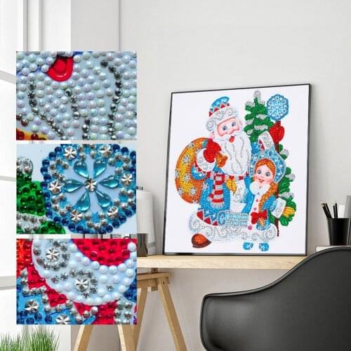 30*30 cm 5D DIY Part Special Shaped Drill Diamond Painting Christmas Art Drawing Home Decor Drawing Picture Arts Craft New