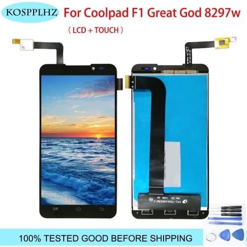 For Coolpad F1 8297 8297W 8297-C00 8297-T01 LCD Display And Touch Screen High Quality Screen Digitizer Assembly F 1 +Tools