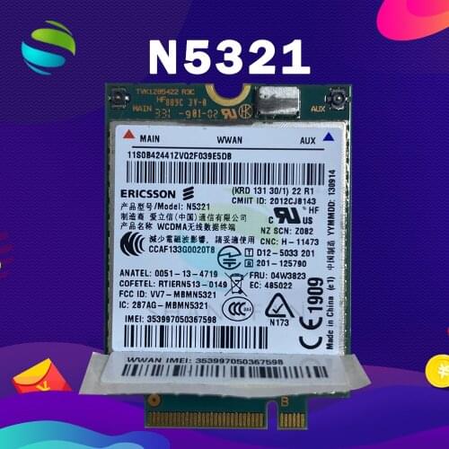 For N5321 Mobile Broadband HSPA + NGFF M.2 04W3822 04W3823 x1 carbon X230s X240S t431s T440 S540 W540 3G module WWAN CARD
