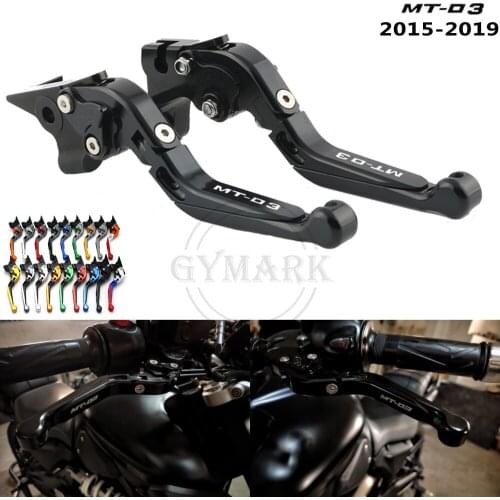 For YAMAHA MT-03 MT03 MT 03 2015 2016 2017 2018 2019 15-19 Motorcycle Accessories Foldable Retractable Lever Brake Clutch Lever