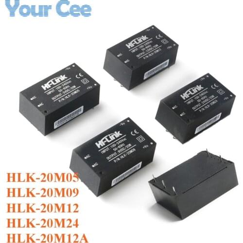 AC-DC Power Module Mini Isolation Switch 20W Power Supply Module AC to DC 220V to 5V 9V 12V 24V HLK-20M05 20M09 20M12 20M24