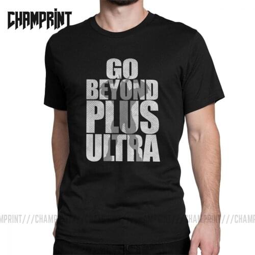 My Hero Academia Go Beyond Plus Ultra Men T Shirt Boku No Hero Academia Anime Tees Short Sleeve T-Shirts 100% Cotton 6XL Tops