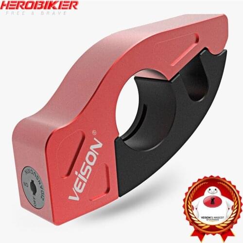 HEROBIKER Anti-theft Lock Handlebar Motorbike Lock Brake Handle Lock For Throttle Grips Scooters Lock Handlebar For Scooter Bike