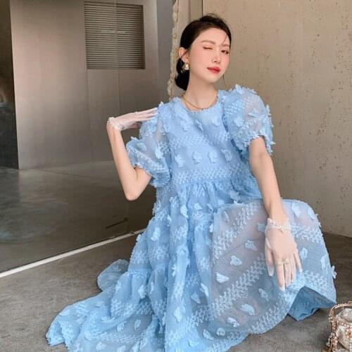 Синие летние платья HNFWEC China At AliExpress