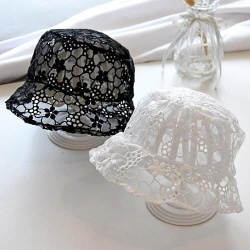 Lace Baby Hat Basin cap Princess Hollow Kids Baby Girl Summer Hat Cotton Infant Newborn Baby Beanie Sun Hat Bonnet Enfant