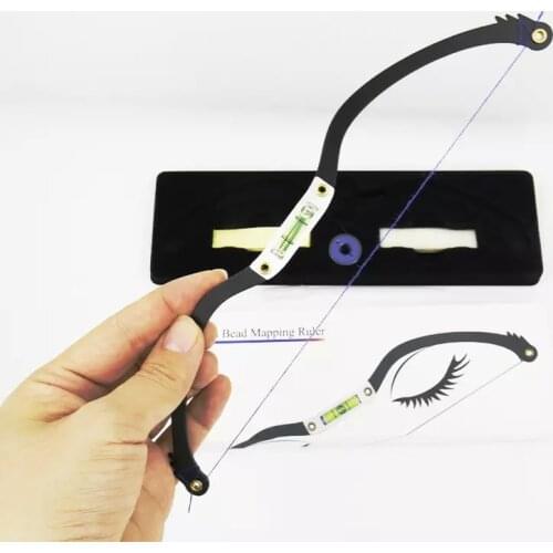 5pcs Microblading Permanent Makeup Bow And Arrow Line Ruler Measuring Eyebrow Mapping Rope Pre Ink Pmu Tattoo For Mapping