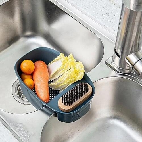 Kitchen Sink Multifunctional Storage Rack Multi Purpose Washing Bowl Sponge Holders Corner Organizer Creative Drain Basket