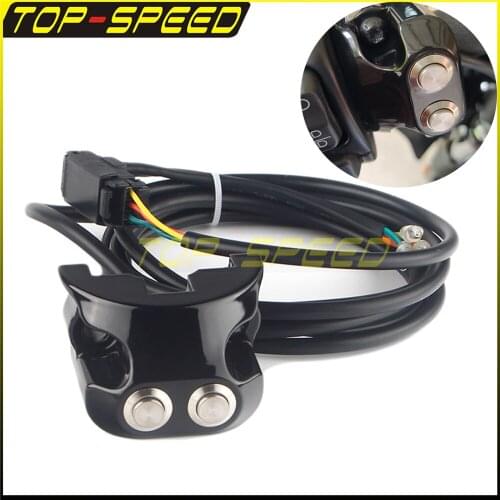 Motorcycle Air Ride Switch Controller Handlebar 25.4mm Black Controls 12V Fits For Harley Dyna V-Rod Sportster with AERO AERO-A