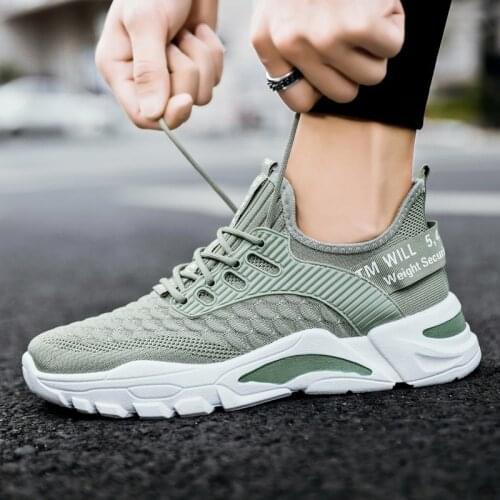 Mens shoes fashion sports casual single shoes sport summer new breathable student running sports shoes H637