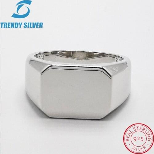 Silver 925 fine jewelry man rings men accessories plant silver hip-hop high quarlity wholesale