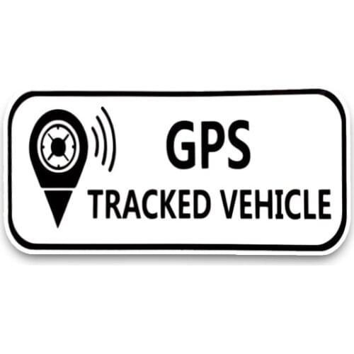 New Personality Car Sticker GPS Tracked Vehicle Active Noticeable Vinyl PVC 12cm*6cm Motorcycle Decals Car Decals
