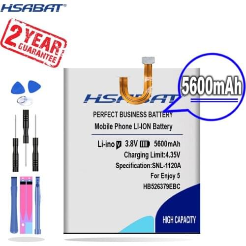New Arrival [ HSABAT ] 5600mAh HB526379EBC Battery for Huawei Honor 4C Pro / Y6 PRO For Huawei Enjoy 5 TIT-AL00 CL10