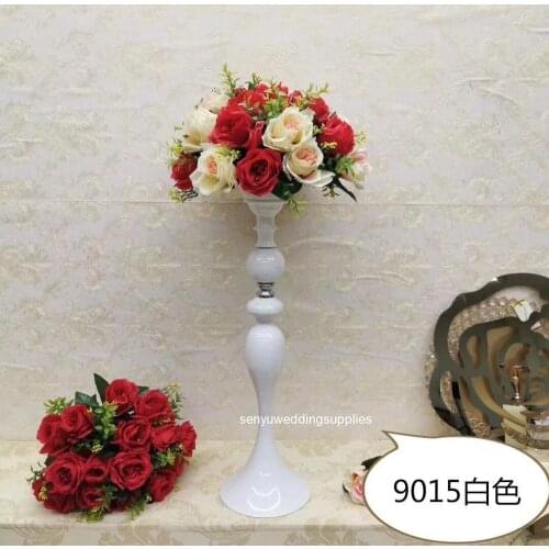 New style Large white wedding iron flower vase for wedding table centerpieces senyu2359