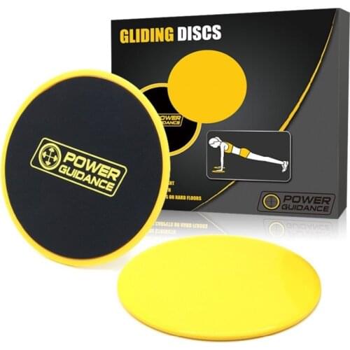Core Sliders Set Dual Sided Gliding Discs Use on Carpet or Hardwood Floors Great for Core Training Home Workouts