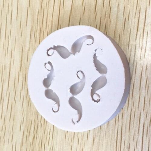 P575 beard chocolate molds silicone mold cake decoration mold