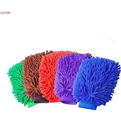 Ultrafine Fiber Chenille Microfiber Car Wash Glove Mitt Soft Mesh For Car Wash Microfibre Kit Nettoyage Voiture Hotsale