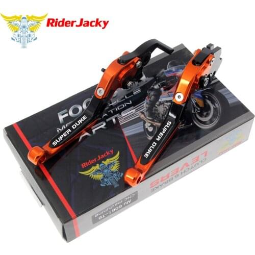 Riderjacky For KTM 1290 Super Duke R/GT (2014-2018) 2015 2016 2017 Motorcycle CNC Folding Extendable Brake Clutch Levers
