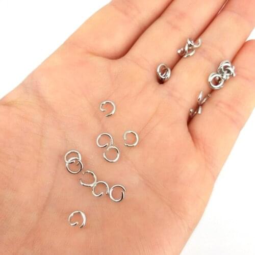 100Pcs/pack 8mm Open Circle Jump Rings Necklace Bracelet Earring Pendant Connectors DIY Making Jewelry Crafts Accessories