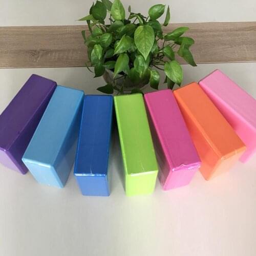 Sport Fitness 2Pcs Yoga Block EVA Foam Brick Stretching Aid Gym Pilates Exercise Fitness Tool