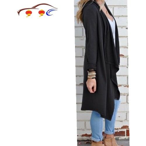 Loose And Irregular Knitted Split Spliced Cardigan Coat Women Windbreaker