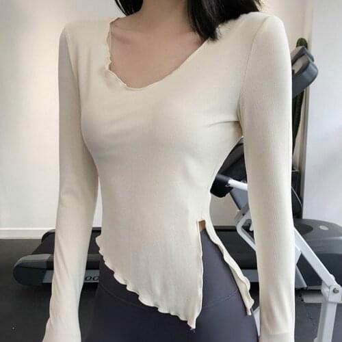 Womens Sports Wear For Fitness Running Jogging Seamless Long Sleeve Gym Woman Sport Shirt Yoga Top Female Workout Tops T-shirt