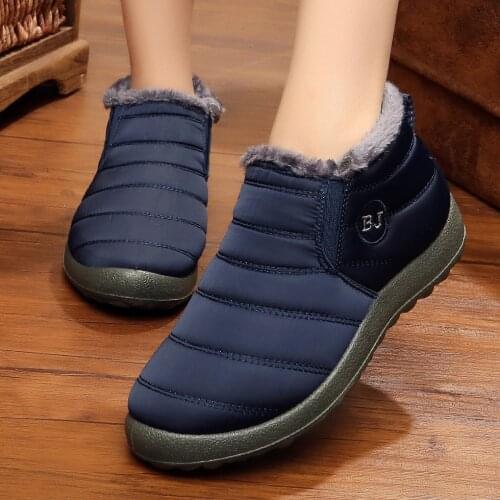 Women Boots Winter Shoes For Women Ankle Botas Mujer Waterproof Winter Boots Black Snow Boots Female Winter Sneakers