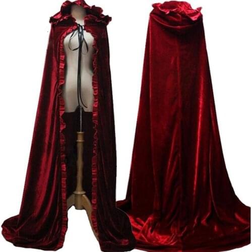 Winter Princess Snow White Belle Aurora Princess Cosplay Cloak 2018 Newest Red Cloak Hood Long Red Cloak For Adult Halloween