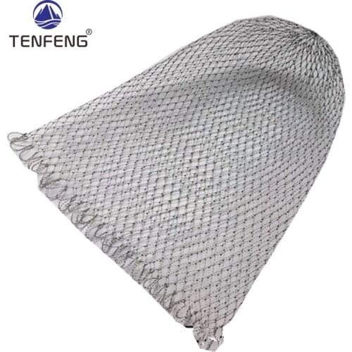 10Pcs Diameter 35cm Depth 40cm Fly Fish Fishing Landing Trout Clear Rubber Net Mesh Catch Tackle Fishing Net for Fishing Lovers