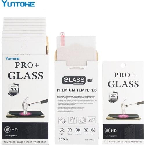 100pcs Tempered Glass for iPhone 12 11 Pro XS Max XR X 8 7 6 Plus 5 4 SE 2020 Screen Protector Protective Film with Retail Box