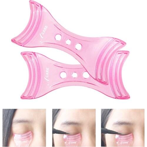 Eyeliner Guide Template Shaper Assistant Aide Model Makeup Tool Cosmetic Eye Helper Device Draw Eye Liners Eyebrow Stencil Gifts