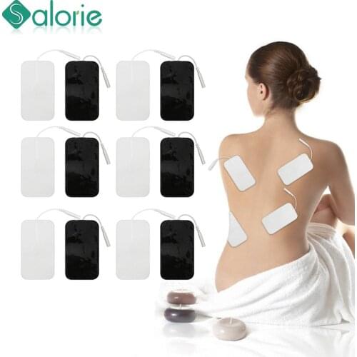 20/10PCS Self Adhesive Replacement Tens Electrode Pads Square Muscle Stimulator Electric Digital Machine Massager Sticker
