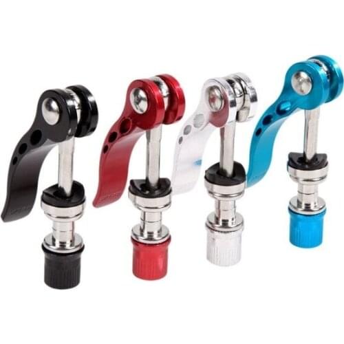 200Pcs/Lot Bicycle Quick Release Bike Seat Aluminium Alloy Post Clamp Seatpost Skewer Bolt Mountain Bike Seat Tube Clamp