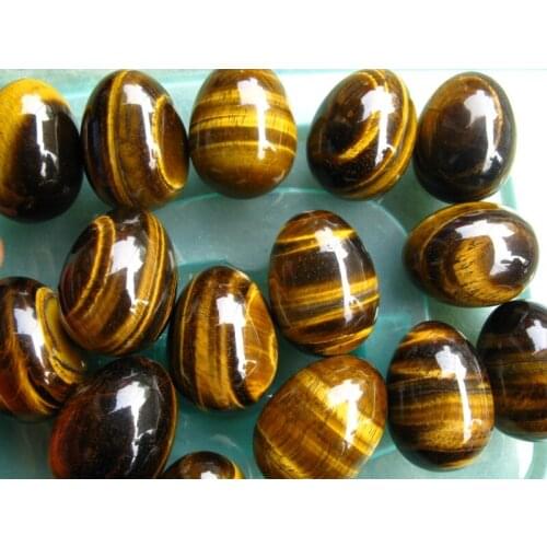 52 TIGER EYE EGG CRYSTAL GEMSTONE MINERAL NEW AGE REIKI WICCA PAGAN