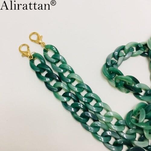 Alirattan Acrylic Chains Strap Plastic Hawksbill Belt For Women Handbags Parts Accessory Drop Shipping Wholesale ins F381