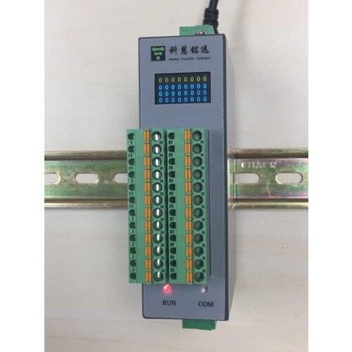 High-density digital switch IO MODBUS-RTU / TCP 32 input and output DIDO