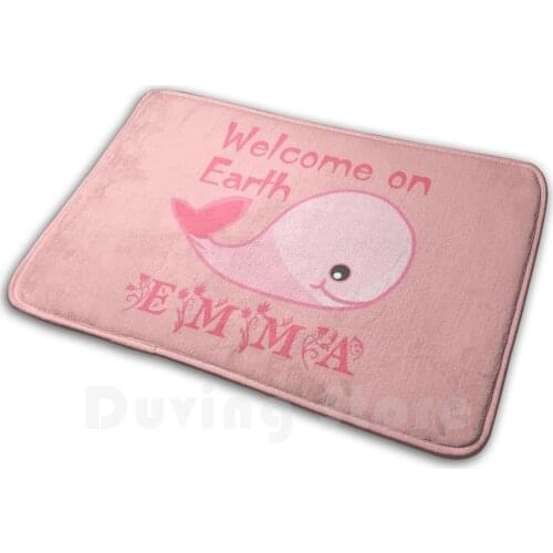 Baby Emma To Celebrate Your Birth Mat Rug Carpet Anti-Slip Floor Mats Bedroom Infant Emma Whale Baby Bump Baby On Board Baby