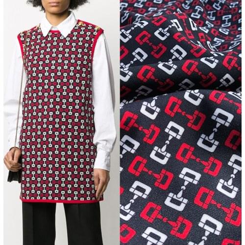 European brand new product digital printing fabric horse buckle nail sewing fabric factory shop not out of stock