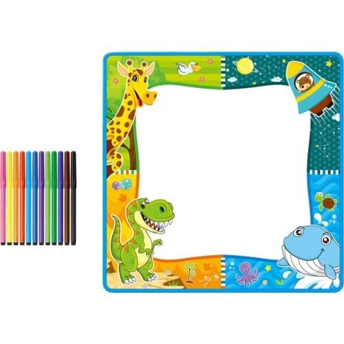 Doodle Mat Aqua Magic Water Drawing Mat Coloring Painting Cloth Mat Toddler Graffiti Toy for Girls Boys