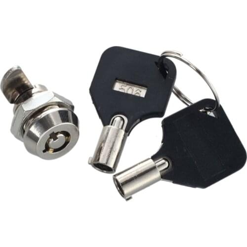 12mm Threaded Keyed Quarter Turn Cam Lock for Drawer Box Locker