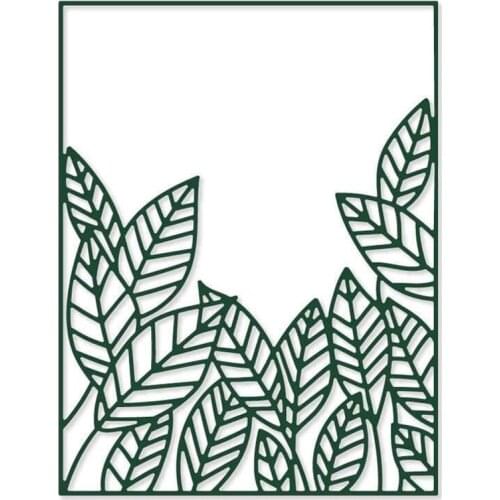 Metal Cutting Dies Decorative Peeking Leaves Cover For DIY Scrapbooking Embossing Album Paper Cards Dies 2021New