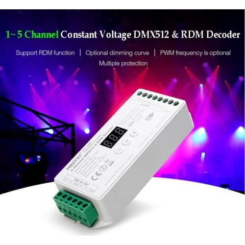 Miboxer 1 2 3 4 5-channel Decoder DMX512 Constant Voltage 1CH 2CH 3CH 4CH 5CH DC12-24V D1-CX D2-CX D3-CX D4-CX For LED Light