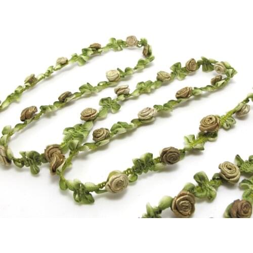 2 Yards 1/2 Inch Woven Rococo Ribbon Trim|Decorative Floral Ribbon|Scrapbook Materials|Clothing|Decor|Craft Supplies